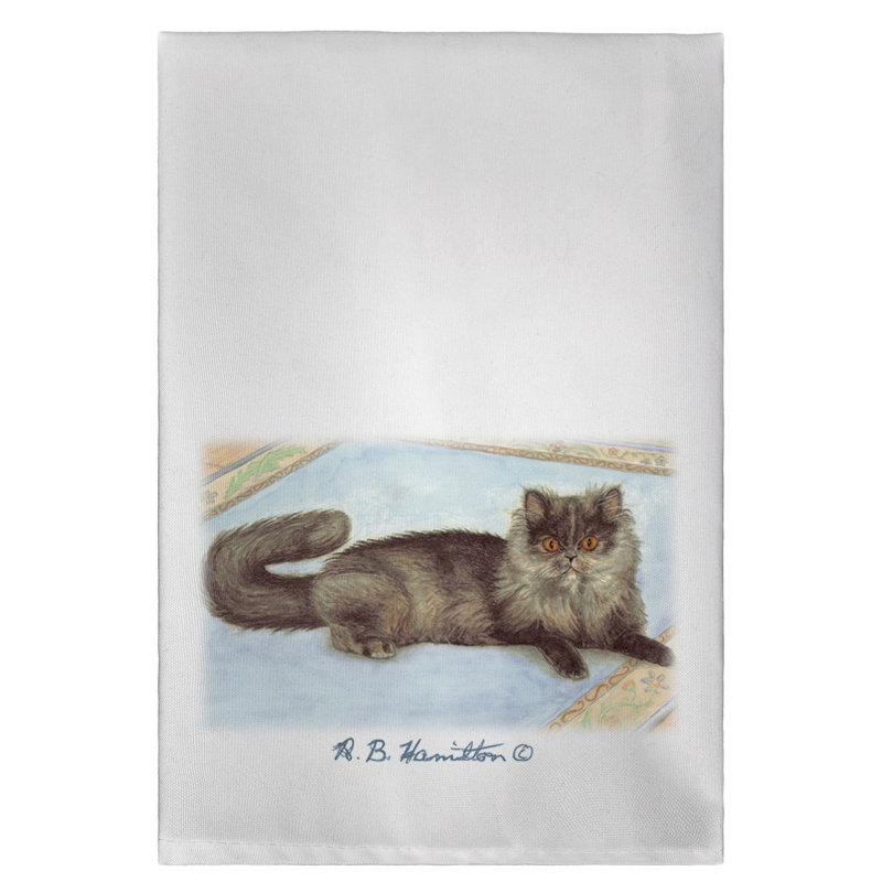 Serviette à main chat on tapis Brailyn