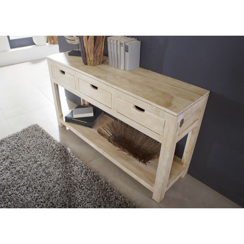 Nature 140cm Solid Wood Console Table