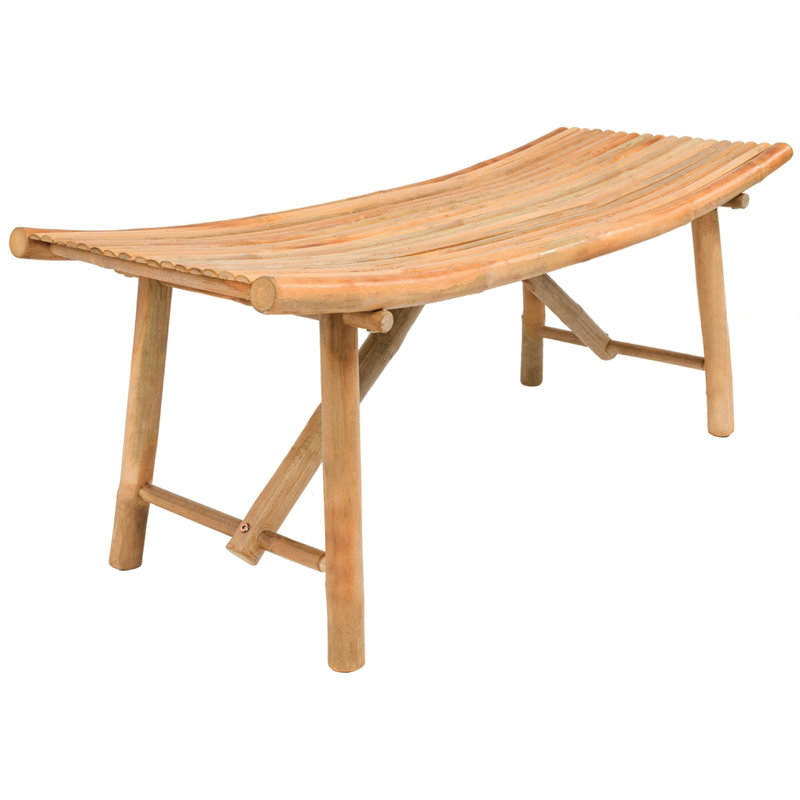 Banc en bois de bambou massif Kesler