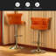 Ensemble de 2 tabourets de bar pivotants avec repose-pieds réglables avec repose-pieds pour la cuisine et la salle à manger 2PC / ENSEMBLE-300900661