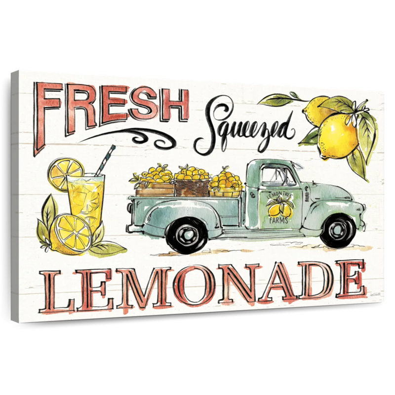 Plaque murale «Lemonade Stand I», H 8 po x l 12 po