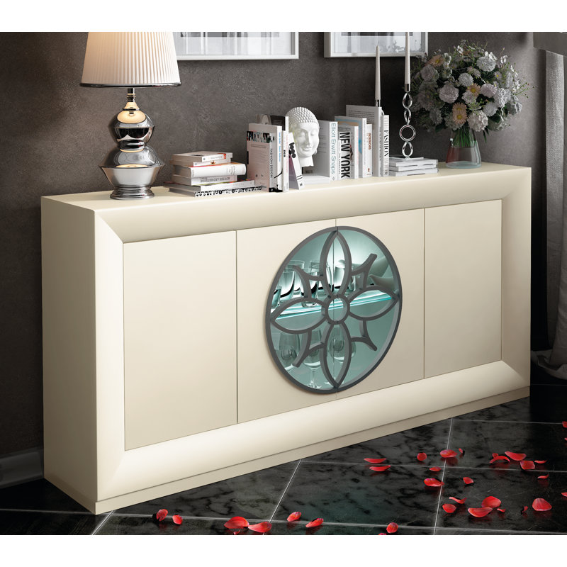 Buffet 71 po de largeur azkary, Haute brillance