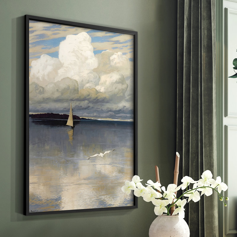 «Vintage Nautical Print XXIII», reproduction sur toile tendue, Papier avec cadre noir, H 14 po x l 11 po