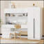 Élégante garde-robe en bois avec tablettes et tiroirs pour l'organisation de la chambre à coucher-1703386605