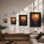 Mountain Sunrise Minimalist - Framed Print-323058442-323058445