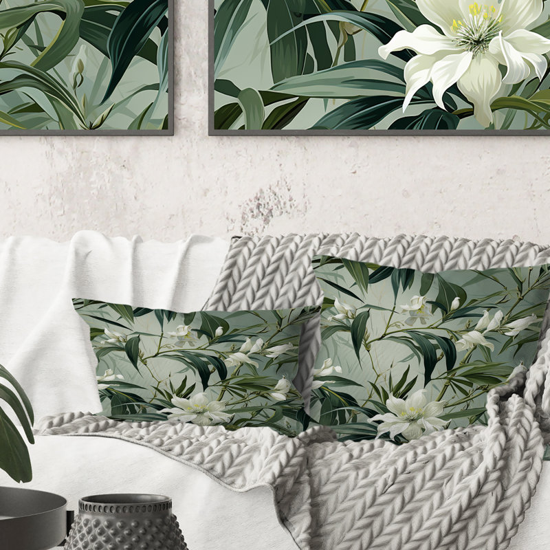 Floral Throw Pillow
