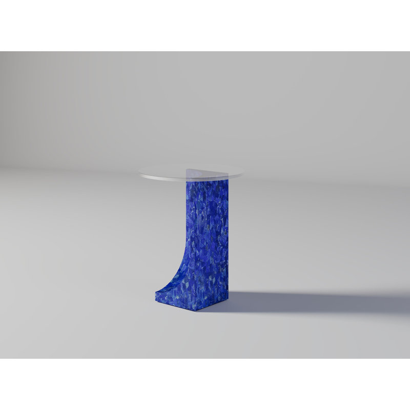 Chisel De Mason Side Table, Lapis Lazuli