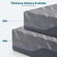 Matelas en mousse viscoélastique gris avec infusion de thé vert et de charbon de bambou, fermeté moyenne, comprimé sous vide pour un rangement facile, convient à toutes les positions de sommeil-1614363557-1614363563