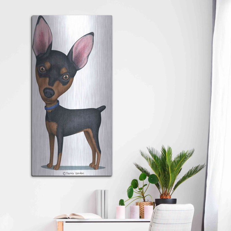 «Miniature Pinscher Blue Collar» par Danny Gordon