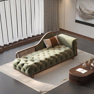Chaise longue en similicuir de luxe