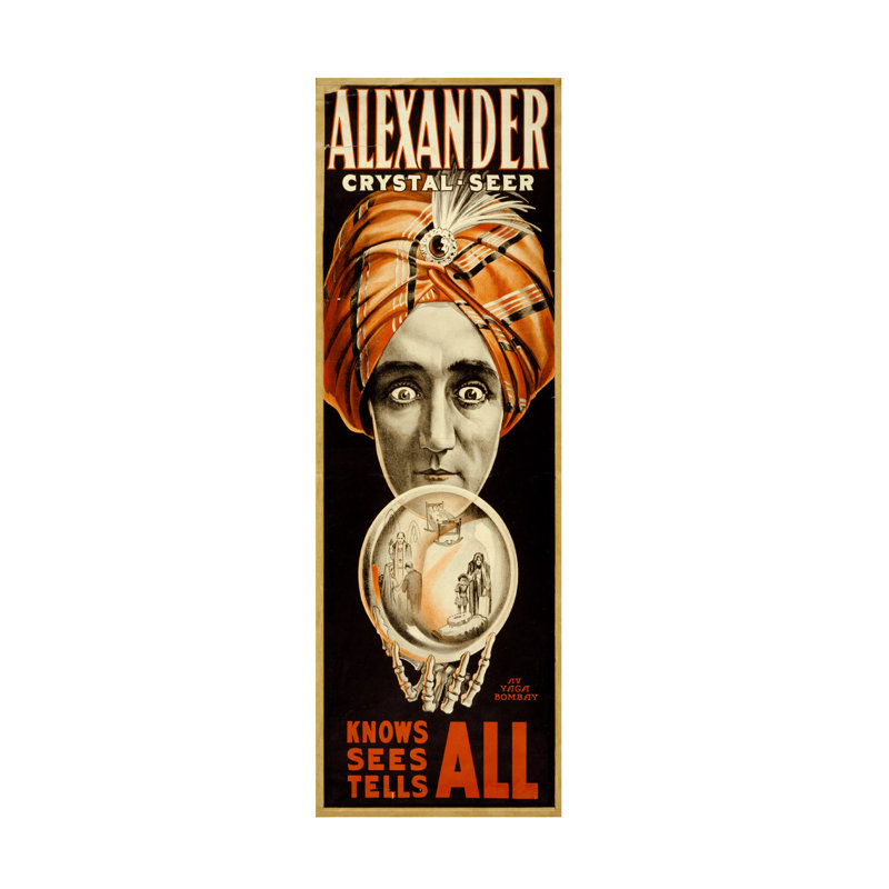 «Alexander Crystal Seer Knows Sees Tells All On Canvas» par Print Collection Print, H 32 po x l 10 po x P 2 po