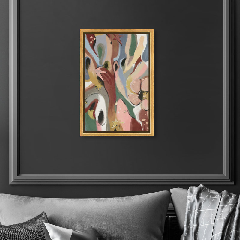 Modern Folk I Print by Oliver Gal, 55"H x 37"W, Gold Floater Frame