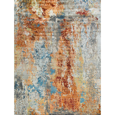 Viscose Camouflage Indoor Rug