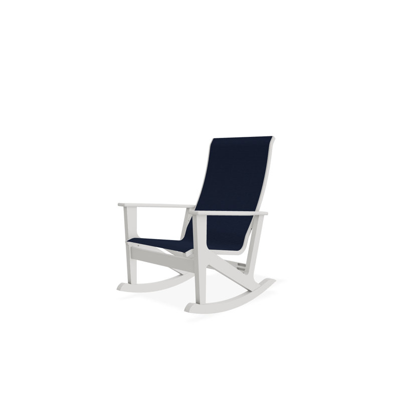 Fauteuil berçant Wexler, Neige, Blanc 6D Sunbrella®