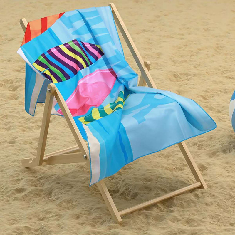 Serviette de plage en microfibre Aanshi