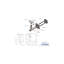 Surface Mount Handrail Bracket with Square Rose and Curved Plate-70705588
