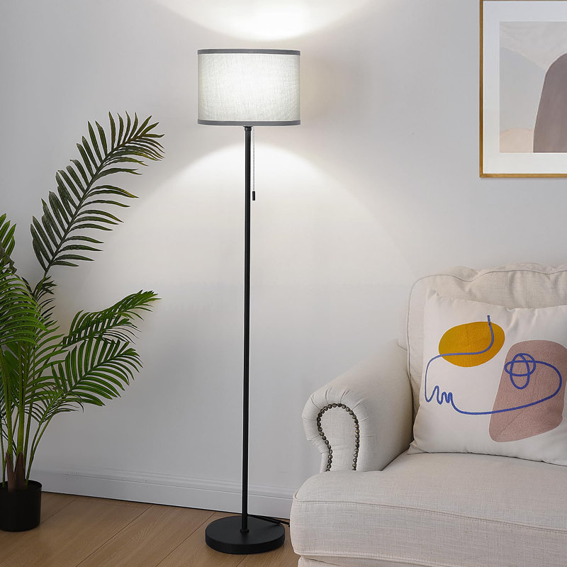 Lampe sur pied 60 "pour le salon, Gris