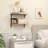 Rustic Wood Shelves Set Of 2, Farmhouse Style Floating Shelf For Wall Décor, Hanging Shelves For Room