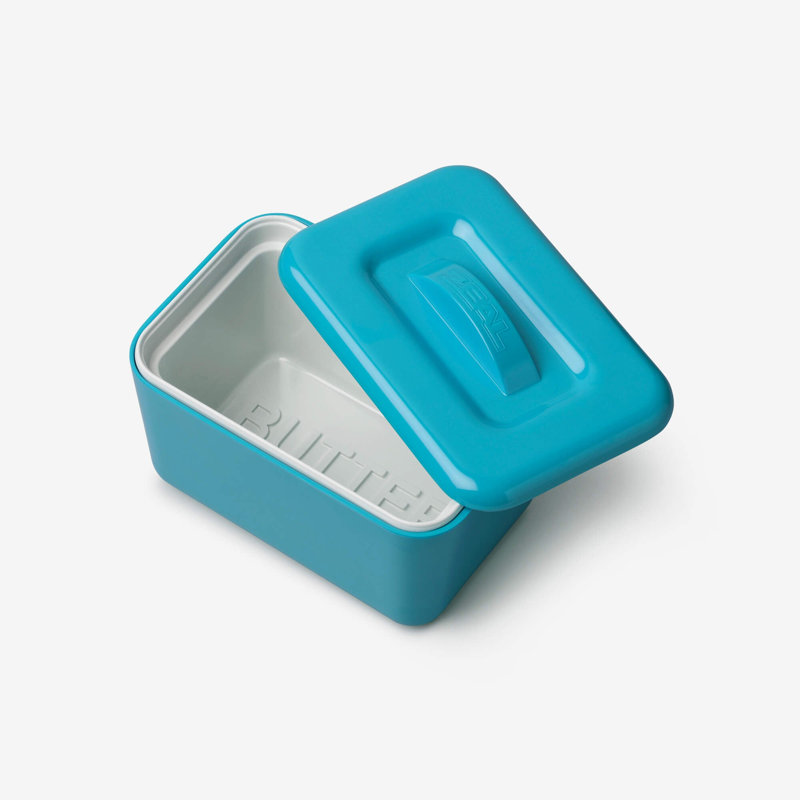 Zeal Melamine Butter Dish, Aqua