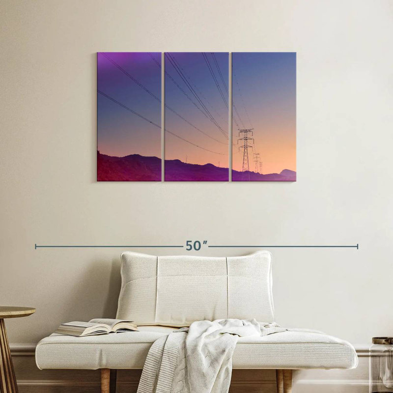 Lilie Power Lines, 24" H x 38" W