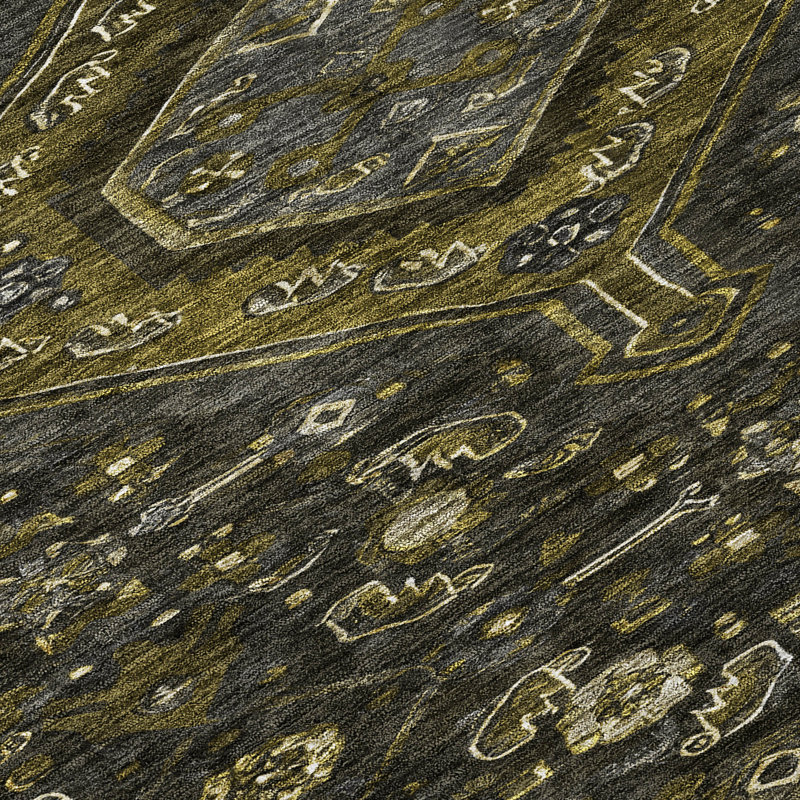 Tapis intérieur / extérieur gris Lamoria , 10 pi x 14 pi