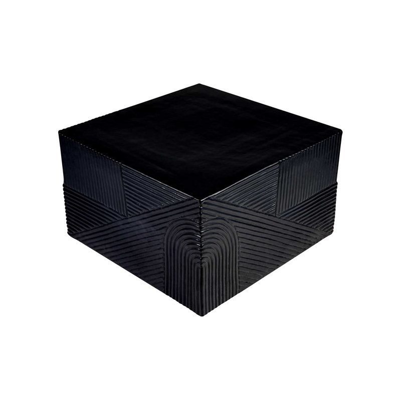 Provenance Signature Outdoor Square Coffee Table, Coal