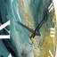 Horloge murale dorée-93379935