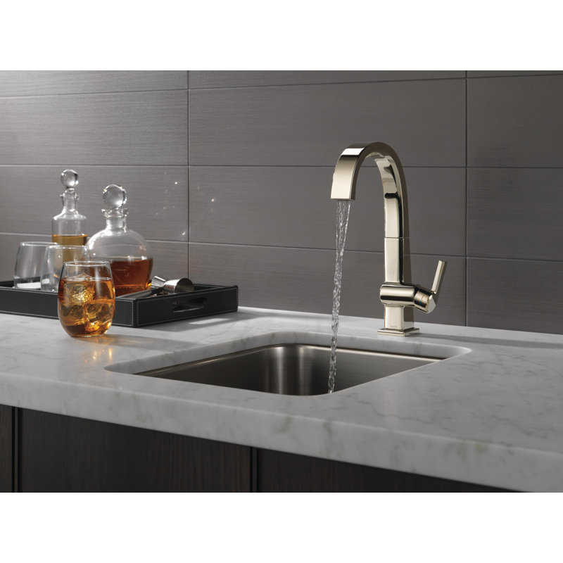 Robinet de bar pivotant, Nickel poli