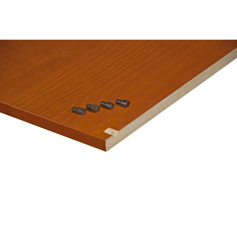 Ensemble de 4 petites tablettes 100% bois massif Musman pour garde-robe familiale, Pin miel