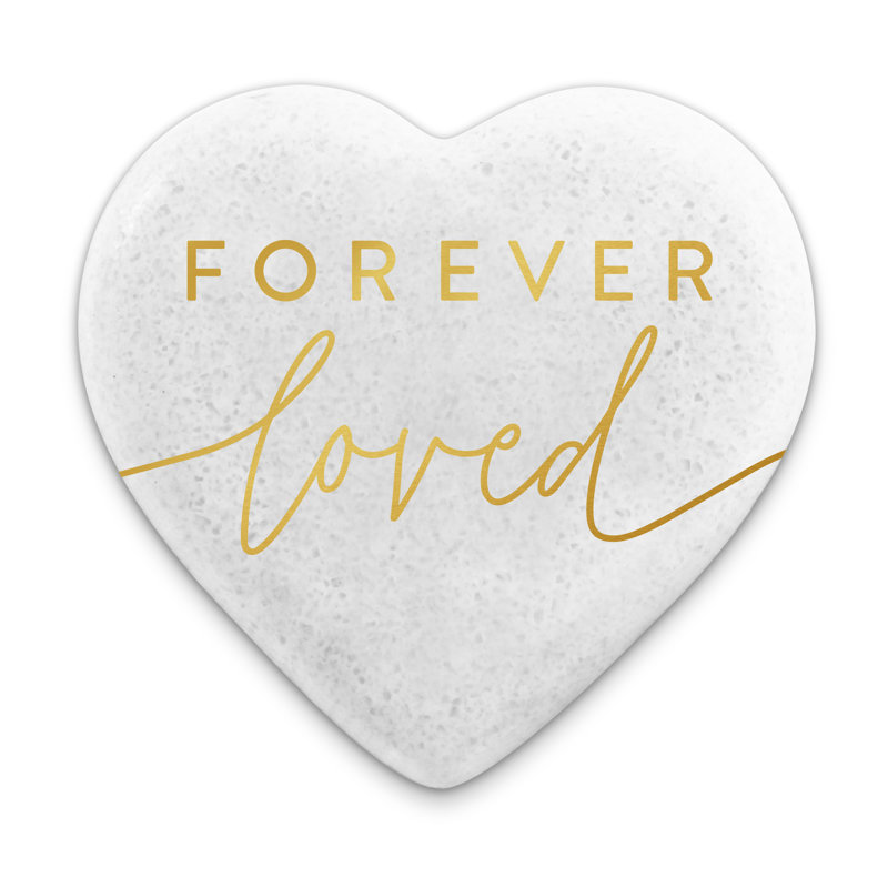 Cœur pierre bleue carte «Forever Love»