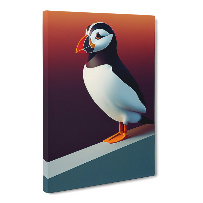 Brenan Puffin Vol.3 - Wrapped Canvas Print, 60cm H x 40cm W x 3cm D