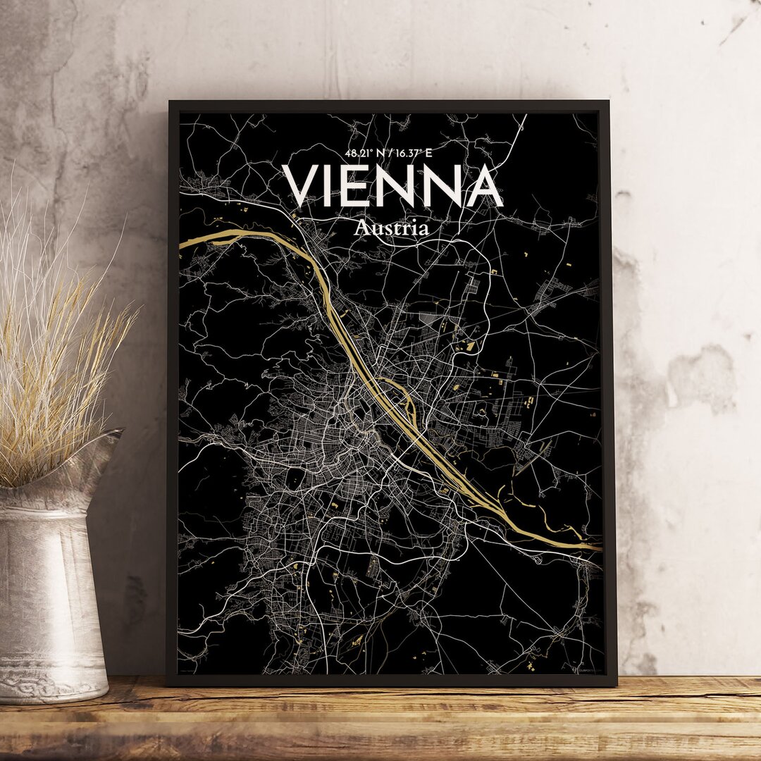 Poster Vienna City Map