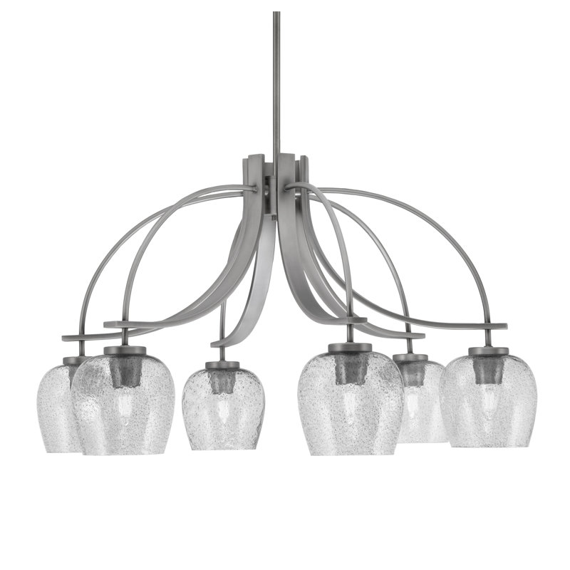Lustre Cavella Light, Graphite, H 17,75 po x l 30 po x P 30 po, 6