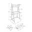 Bureau d'ordinateur, bureau personnel, ordinateur portable, incliné, tiroirs de rangement, L 32 po, travail, stratifié, métal noir, contemporain, moderne-1650814059
