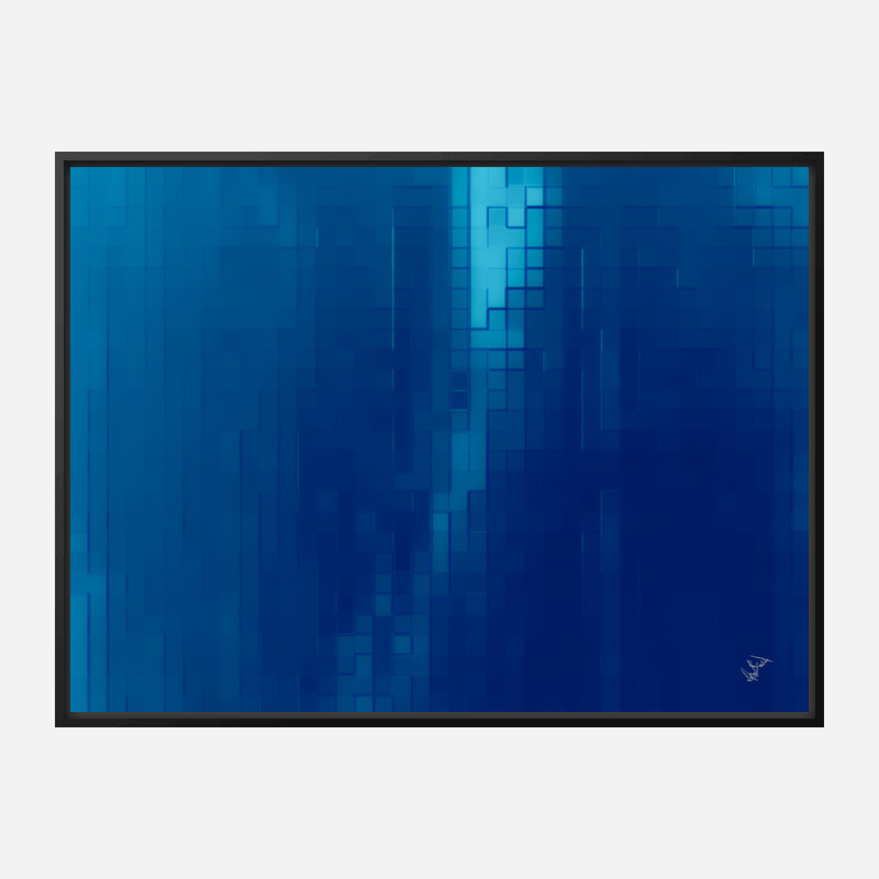 Baltic Print by John Beard, Black Framed Canvas, 20" H x 24" W x 1.5" D