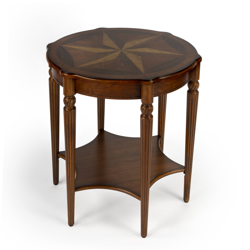 Bainbridge Round Side Table, Brown