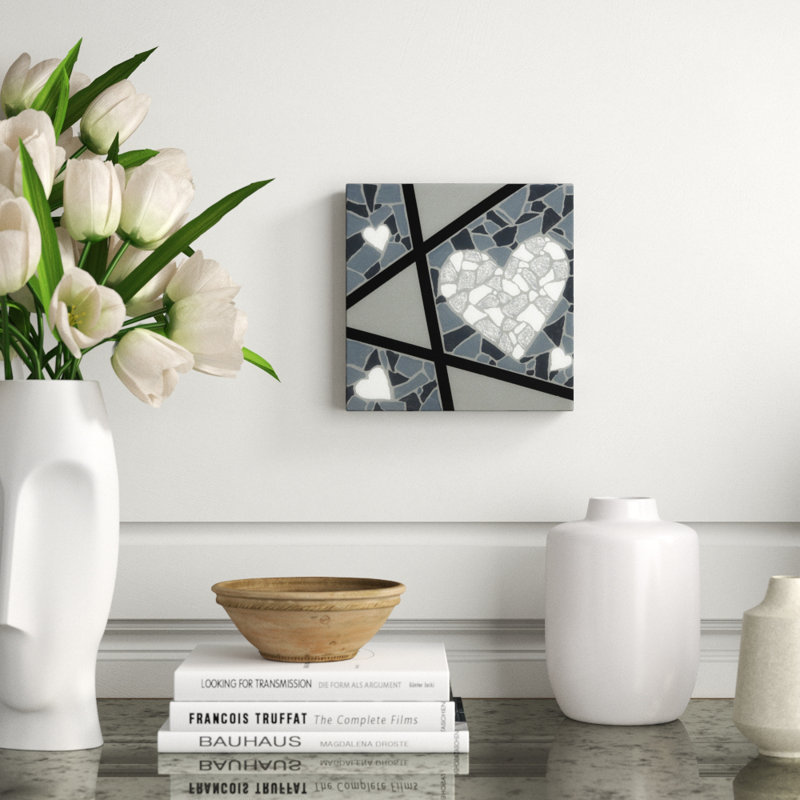 My Heart Shines For You - White Hearts Painting by Eddie Bruckner