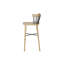 Exchange Bar Stool with Solid Wood Frame with Metal Frame-1941432489