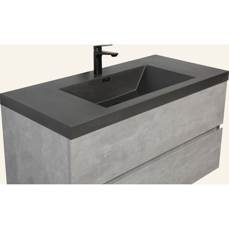 Comptoir de meuble-lavabo 42 po seulement, comptoir à un trou