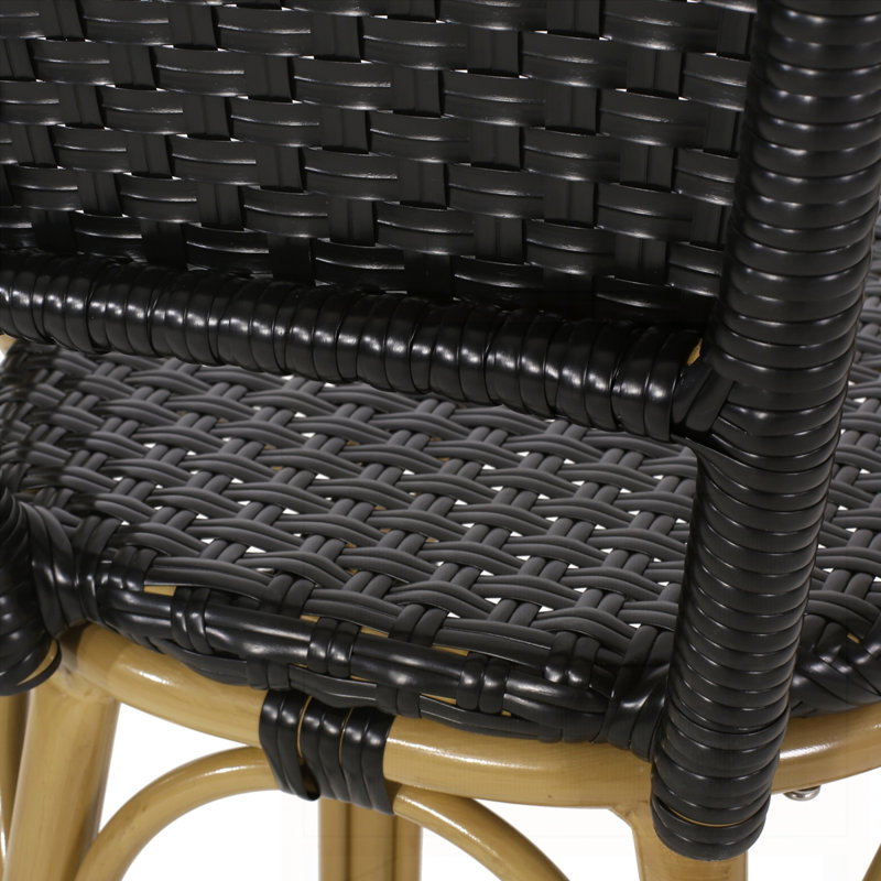 Ensemble de 2 tabourets de bar 29,5 po, Noir