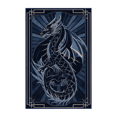 Machine Washable Pavlo Art Deco Arc Rug in Gray – Binding