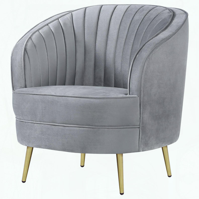 Chaise en velours Channel