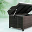 Boîte de rangement, banc de rangement extérieur en osier