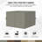 Aoodor Replacement 4-Panel Gazebo Sidewall Curtains-90565559-121327730