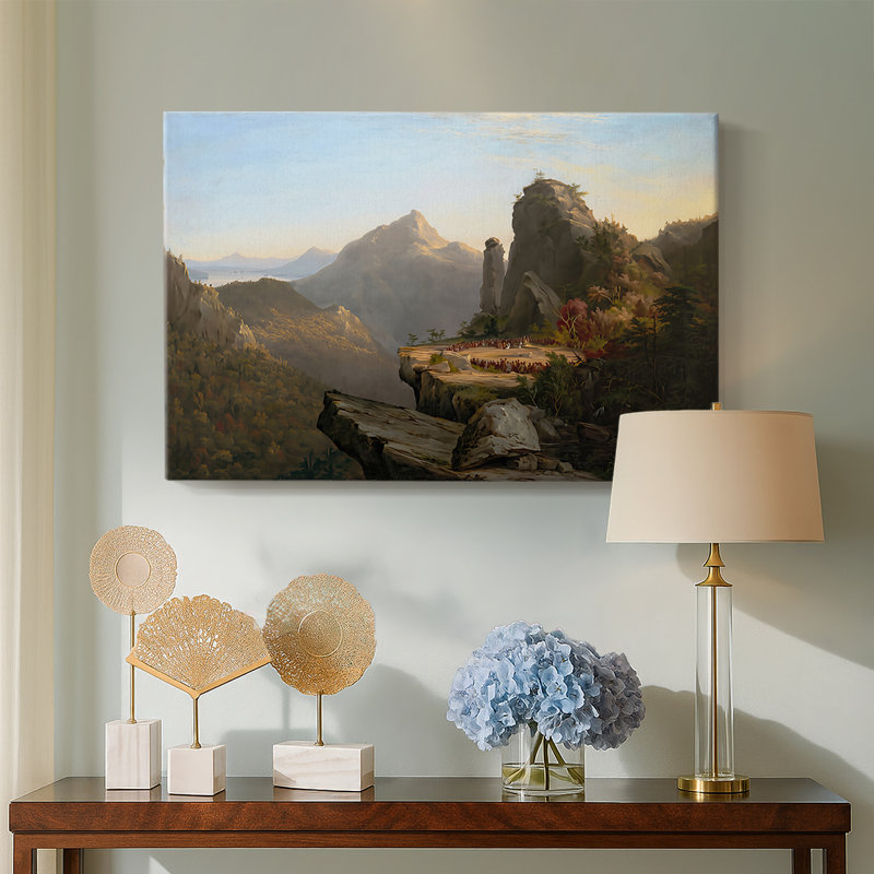 Expulsion du jardin d'Eden-Thomas Cole-Gallery, toile tendue-1828, 24x36