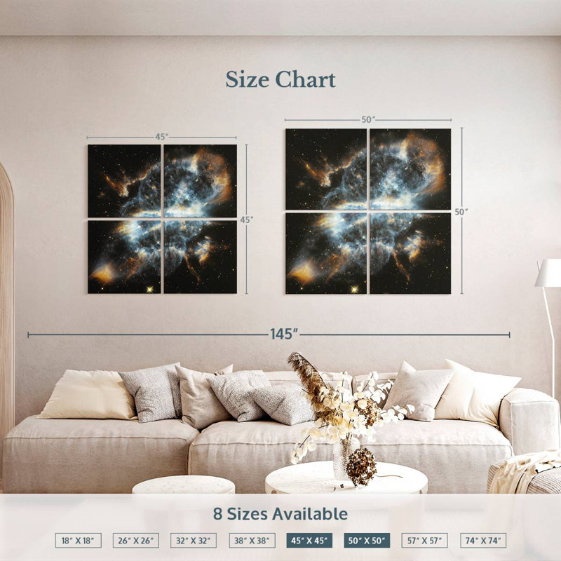 Spiral Planetary Nebula, 45" H x 45" W