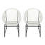 Ensemble de 2 chaises d'extérieur NUSA