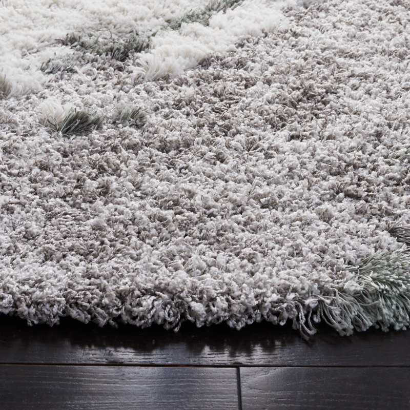 Horizon Shag 800 Performance Abstract Rug, Round 5'