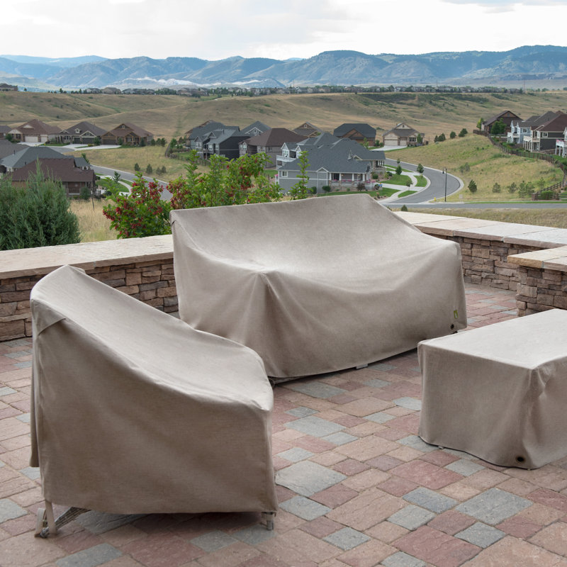 Sandstone Waterproof Polyester Patio Lounge Chair Cover