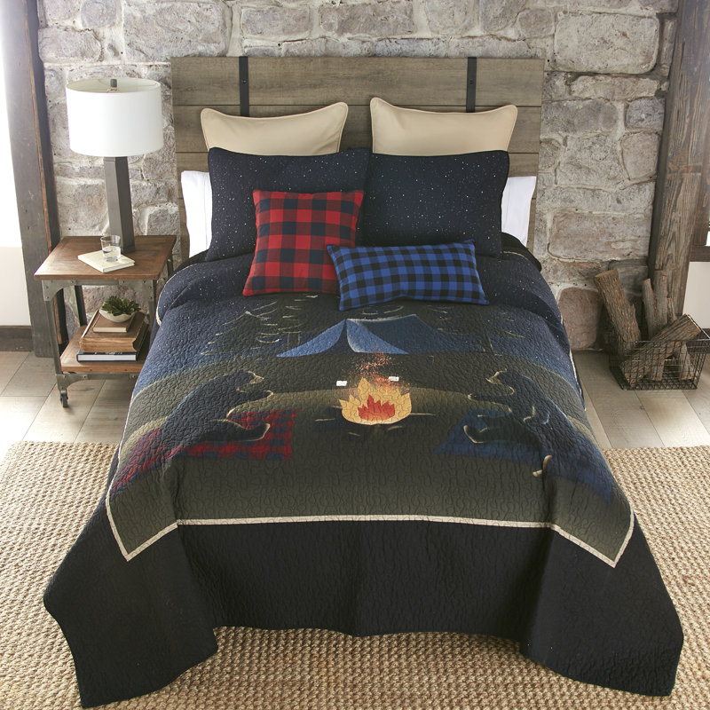 Red and Black Plaid Cotton Reversible Throw Pillow 11 x 22